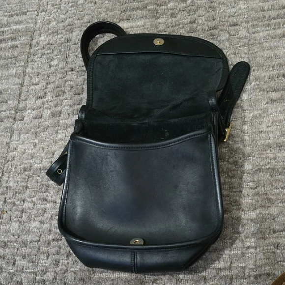 Coach Black Leather Crossbody Bag - Picture 4 of 6